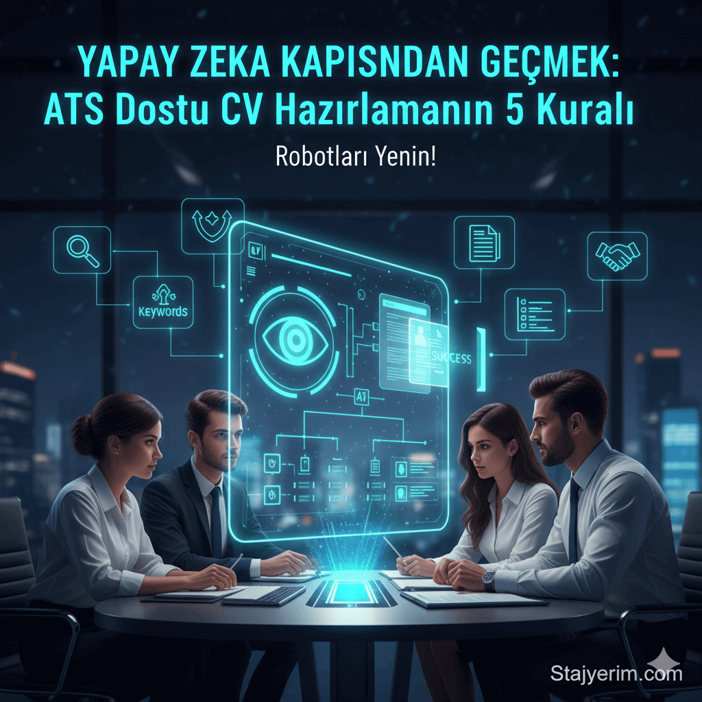 Yapay Zeka Kapısından Geçmek: ATS Dostu CV Hazırlamanın 5 Kuralı (Robotları Yenin!)